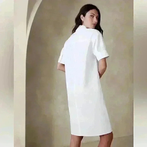 Banana Republic POPLIN KNEE-LENGTH SHIRTDRESS - Picture 2 of 3